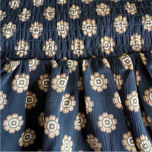 SANCTUARY Long Sleeve Mini Dress, Smocked Top, Hidden Rear Zipper, Size S. - Picture 9 of 14